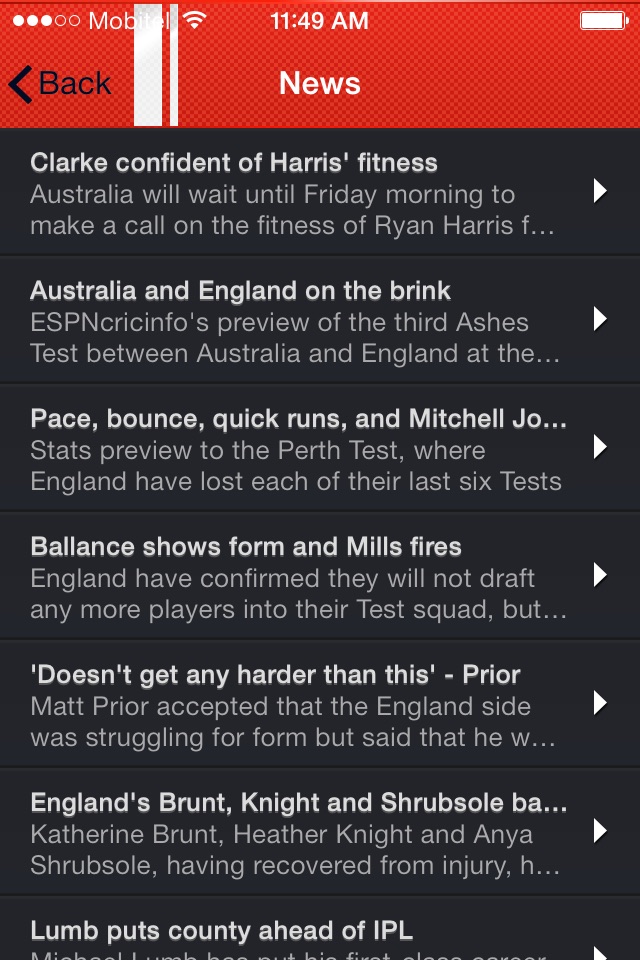 Cricket365 - England screenshot 4