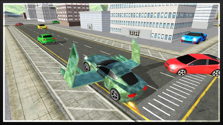 Army Rooftop Flying Car Parking 3D screenshot-4