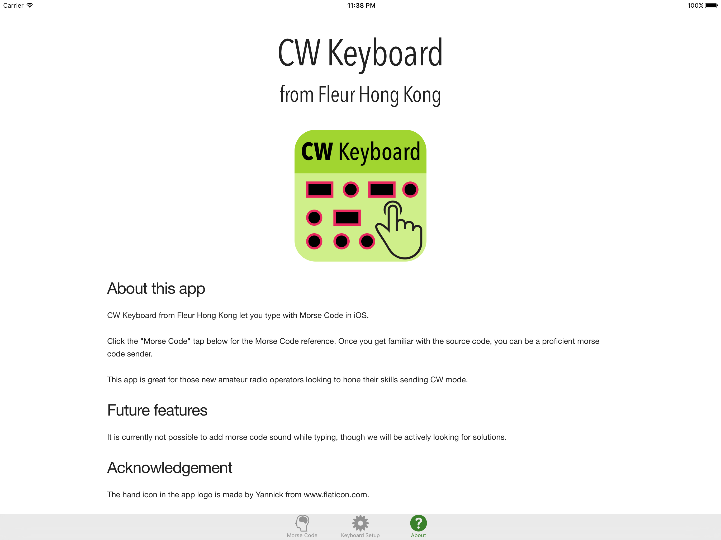 CW Keyboard from Fleur Hong Kong