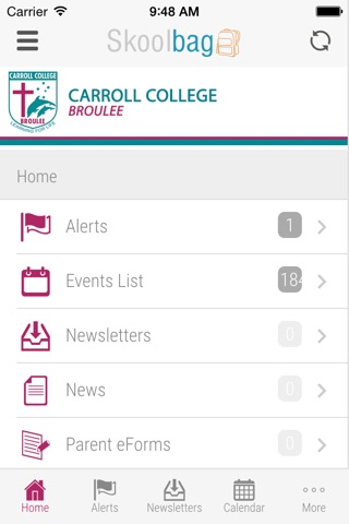 Carroll College Broulee - Skoolbag screenshot 2