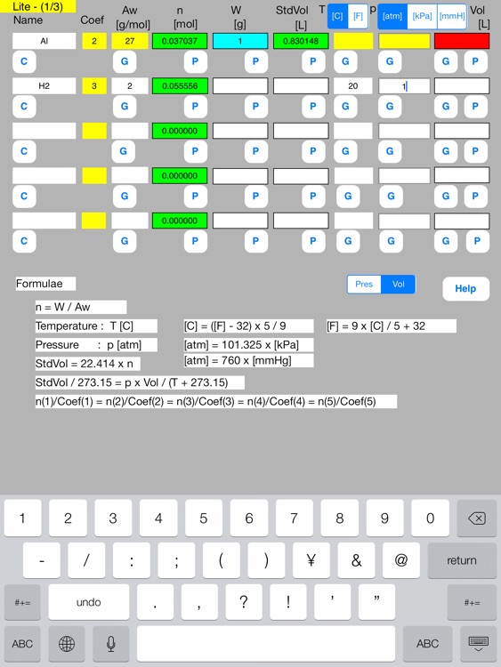 Mol Calculator Lite