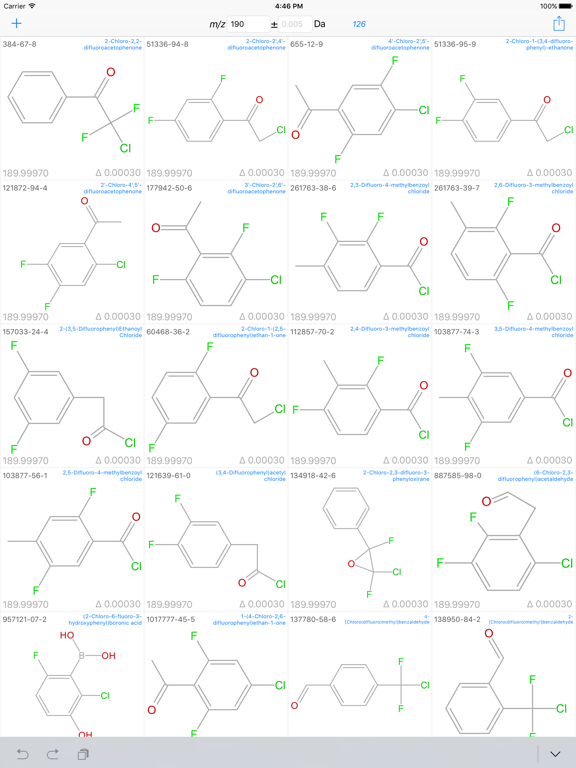 Screenshot #4 pour m/z EPA CompTox