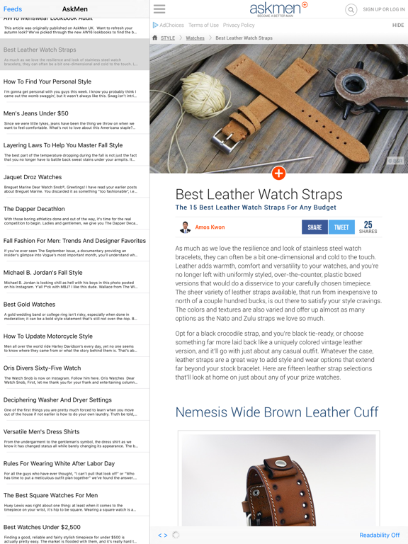 Screenshot #3 for Men - A News Reader for Men