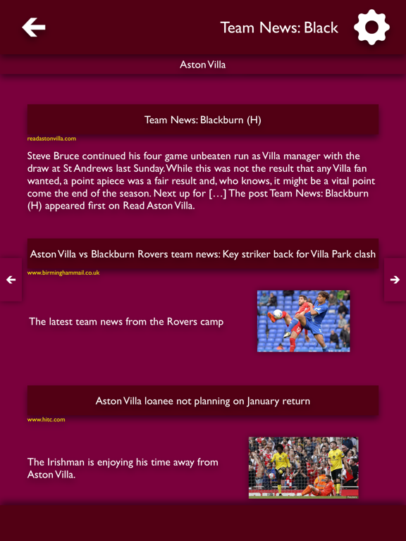 Screenshot #5 pour All The News - Aston Villa Edition