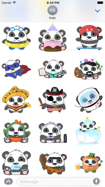 Oh Panda! Stickers screenshot-3