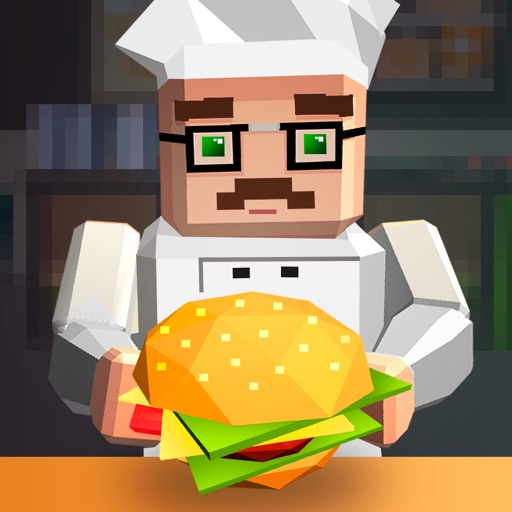 Pixel Burger Simulator 3D Full icon