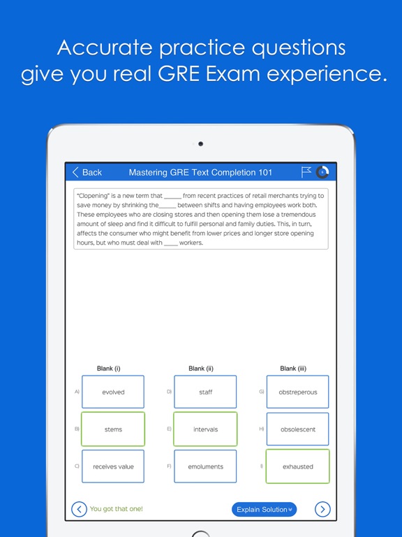 Screenshot #6 pour PrepEd GRE Exam Preparation