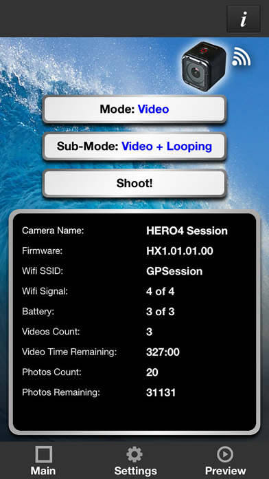 Control for GoPro Session Screenshot
