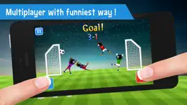 stickman soccer physics - fun 2 player games free iphone screenshot 1