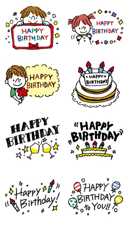 Compliment Stickers - Happy Birthday for i Message screenshot-3