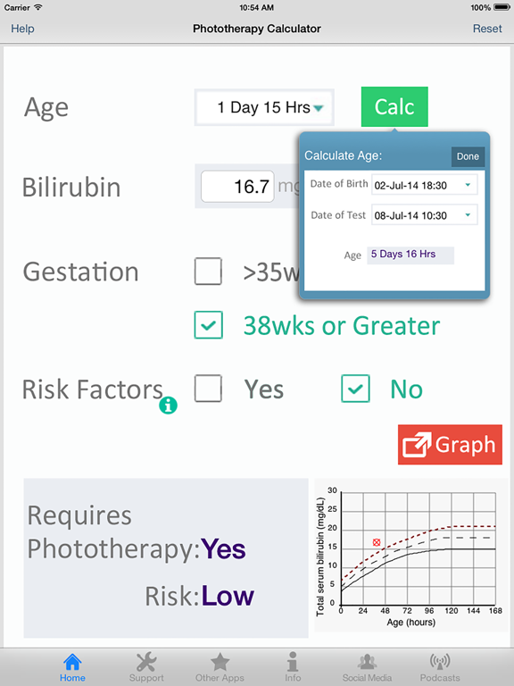 Screenshot #6 pour Phototherapy Calculator