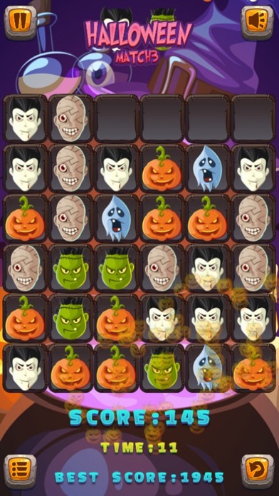Halloween Match Connect LDS games - ハロウィーン ハロウィンのおすすめ画像2