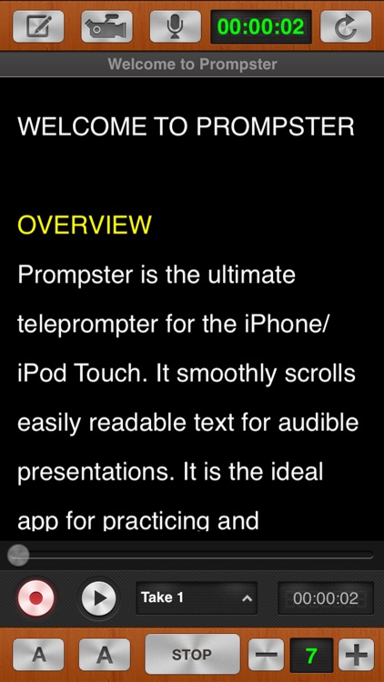 Prompster Pro™ - Teleprompter