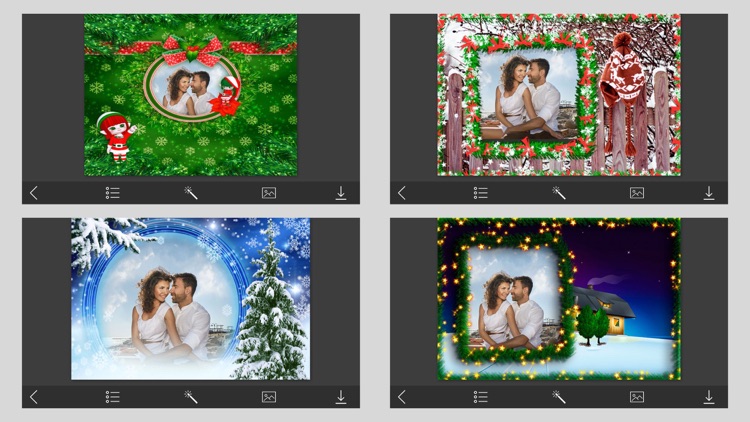 Holly Jolly Christmas Photo Frame - Frame Booth