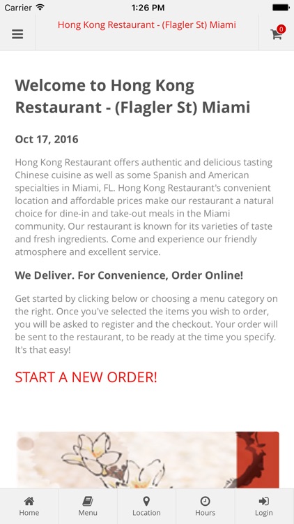 Hong Kong Restaurant Miami Online Ordering