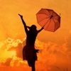 Umbrella Girl Wallpapers HD:Quotes with Art