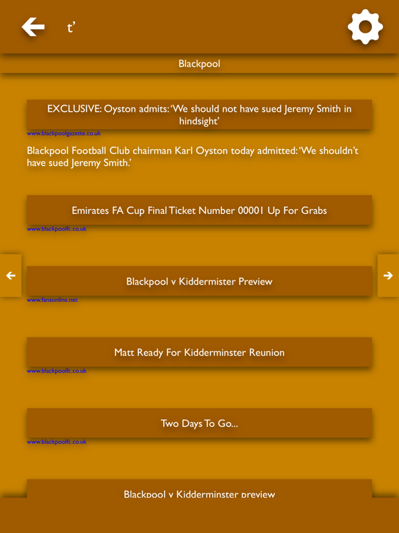 Screenshot #6 pour All The News - Blackpool FC Edition
