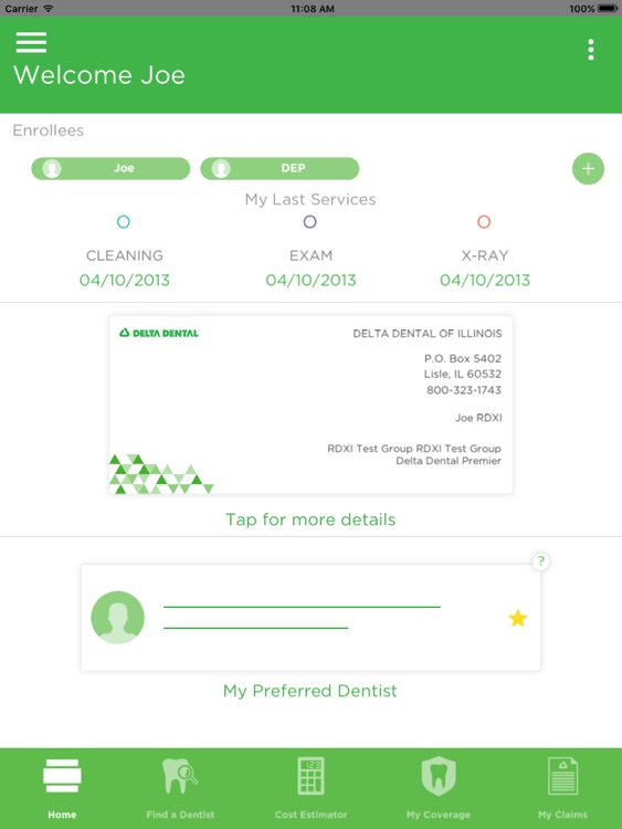 Delta Dental Tablet