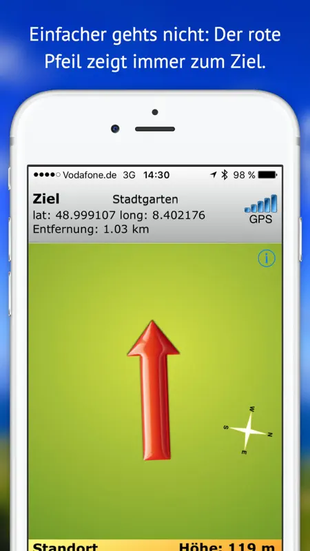 Heimweg Finder - GPS Navigations App screenshot 1 of 3