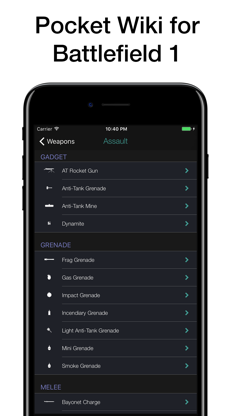 Pocket Wiki for Battlefield 1 screenshot 1