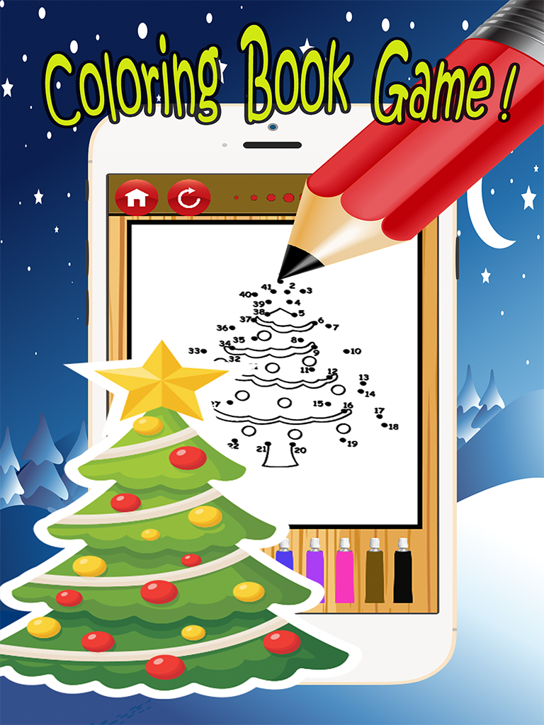 Santa Claus Dot to Dot: happy xmas kids fun games screenshot 5