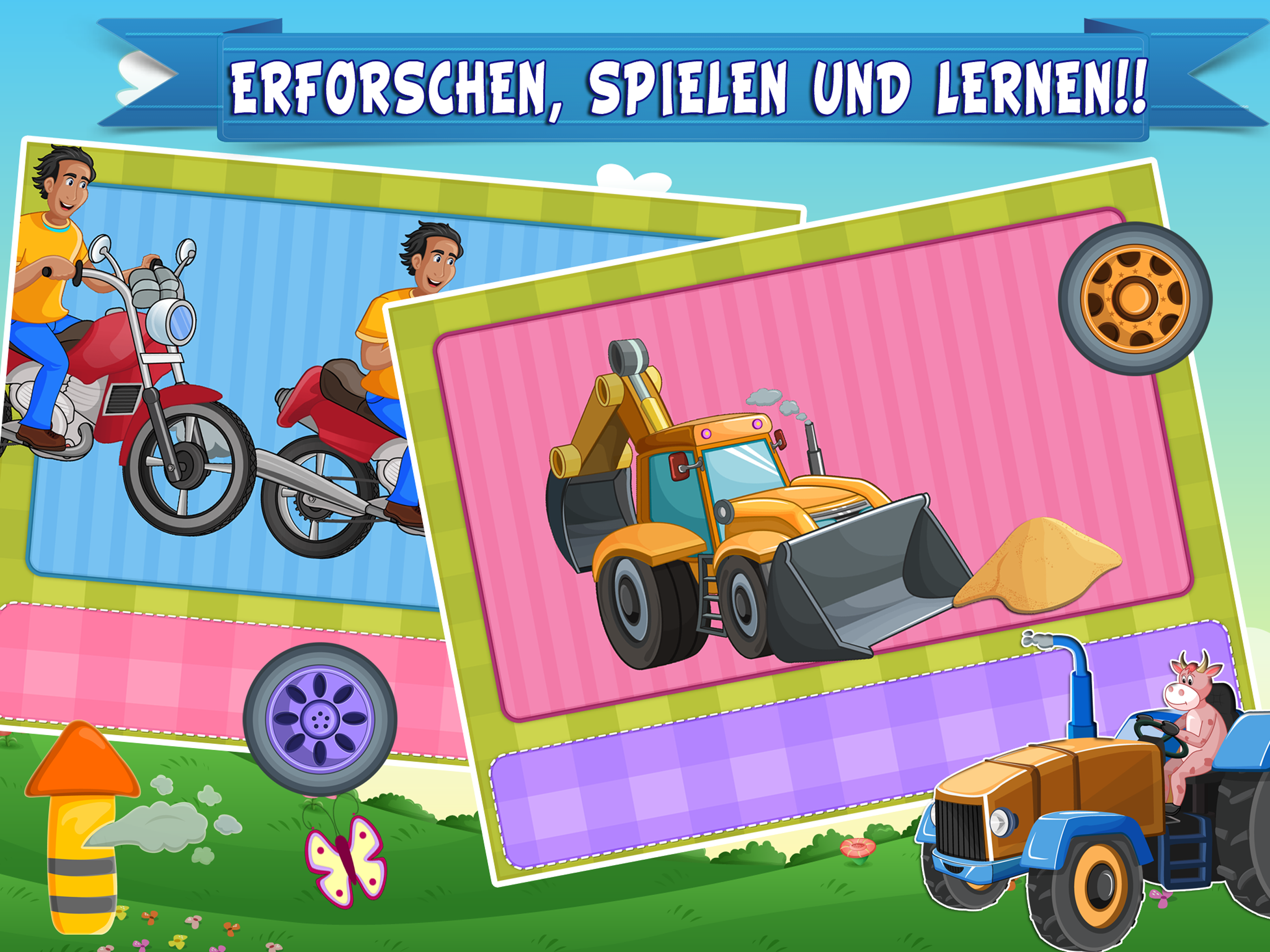 Learn German for Kids- First Words Trucks World screenshot 10