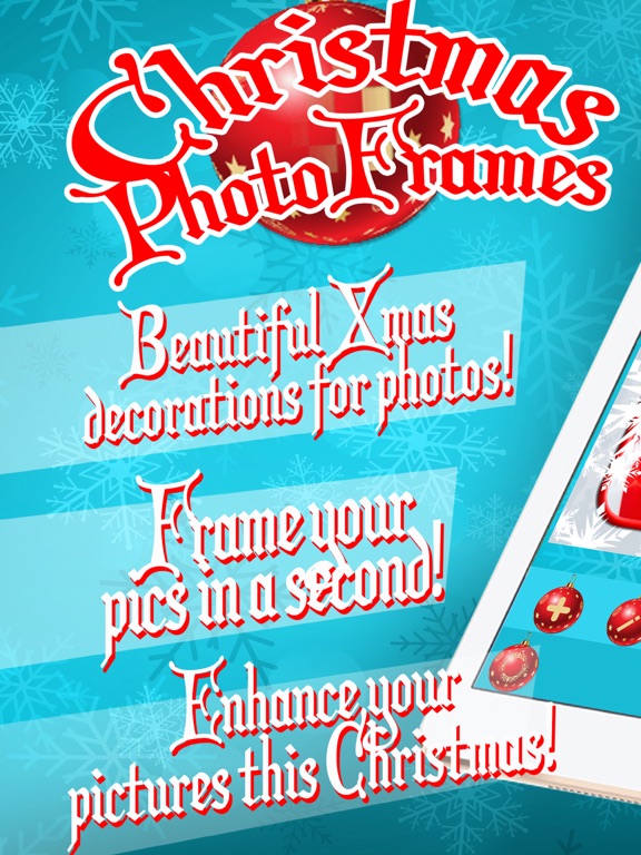 Christmas Photo Frames – Best Xmas Picture Editor iPad screenshot 2 - Lifestyle app