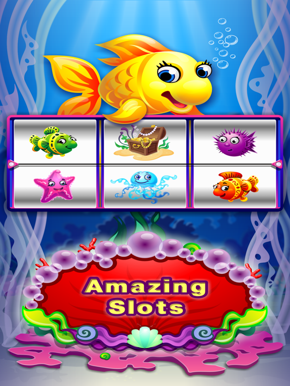 Golden Yellow Fish Slots Free Play Slot Machine iPad screenshot 1 - Games app