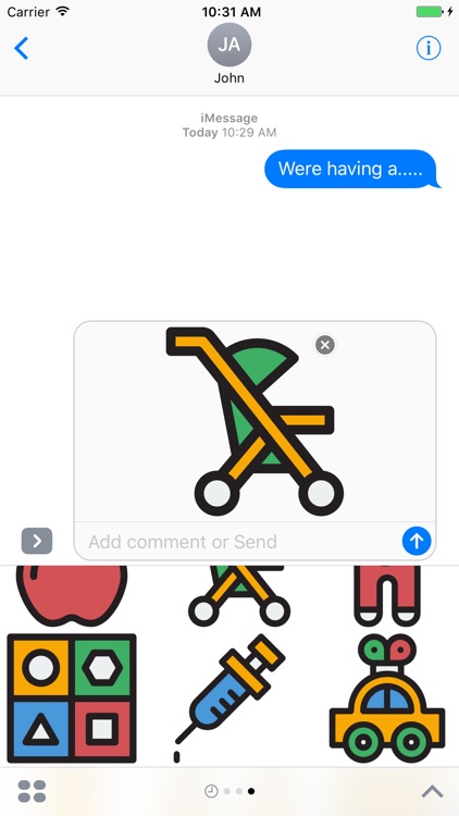 Baby Stickers - Great Emoji 's for Parents