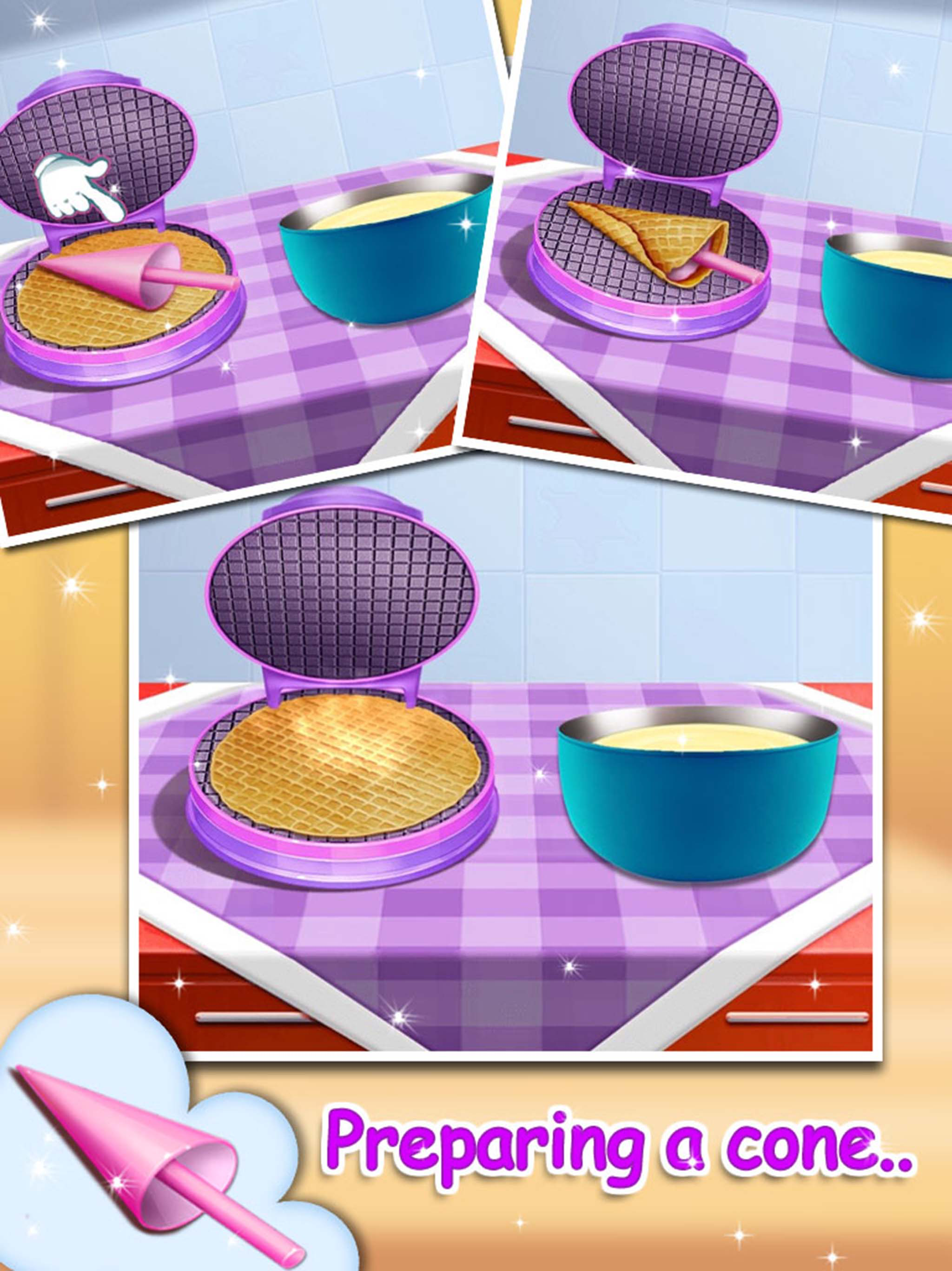 Ice Cream Maker - Cooking Fun Free kids learning game