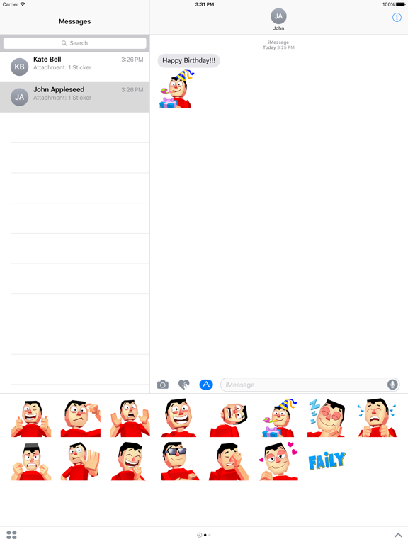 Screenshot #6 pour Faily Stickers