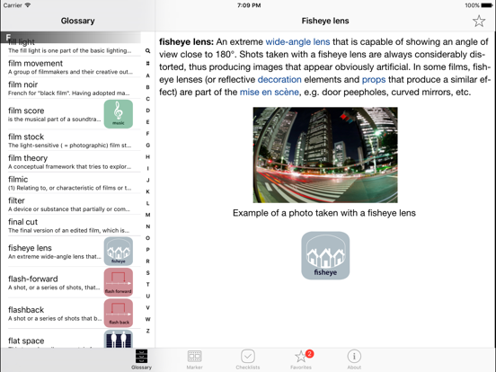 Close-Up Film Language iPad screenshot 4 - Education app