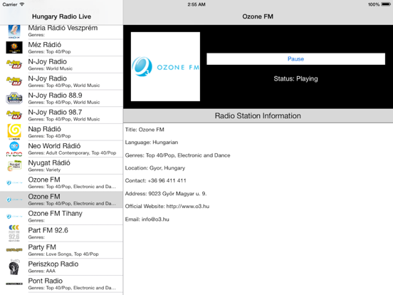 Screenshot #5 pour Hungary Radio Live Player (Magyarország rádió)