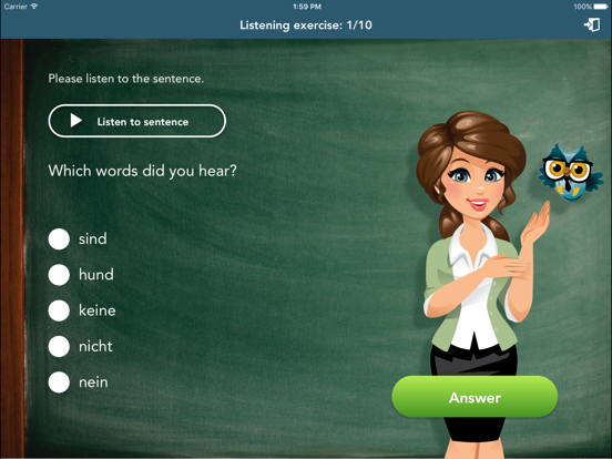 German Class Lite iPad screenshot 5 - Education app