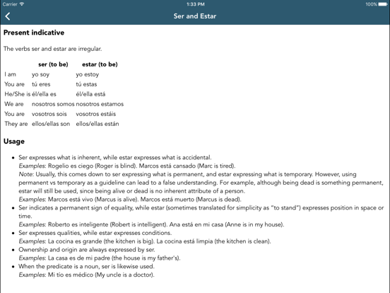 Spanish Class Lite iPad screenshot 2 - Education app