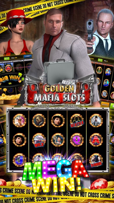 Screenshot #3 pour Golden Mafia Slots Casino Crime 7's Jackpot Rush