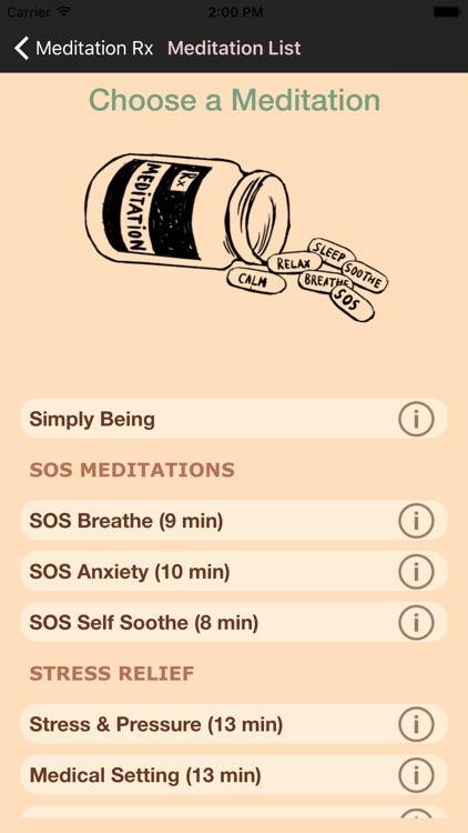 Meditation Rx - Relief for Patients & Families