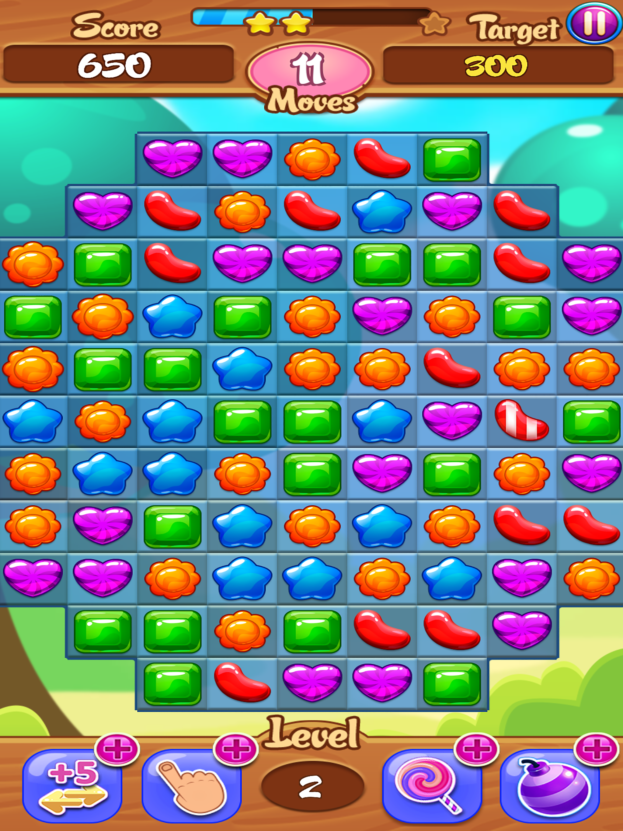 Jelly Garden - match three or more screenshot 5