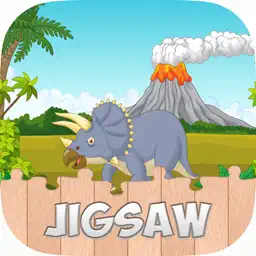 Dinosaur Park Jigsaw Puzzle Games Free For Kids app icon