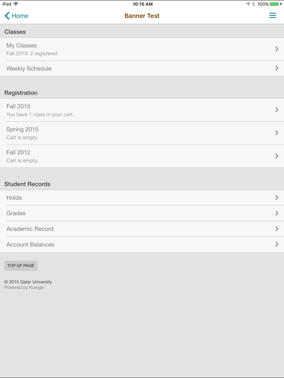 Screenshot #4 pour Qatar University Mobile