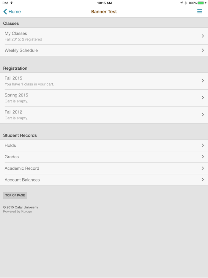 Qatar University Mobile