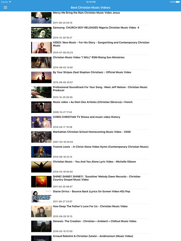 Screenshot #6 pour Christian Gospel Music Free - Worship Songs, Radio & Music Videos