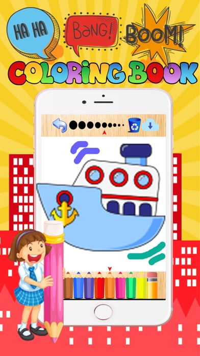 Download Vehicle coloring book free crayon games for kids App Download - Android APK