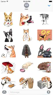 p.s. i love dogs - dog stickers iphone screenshot 2