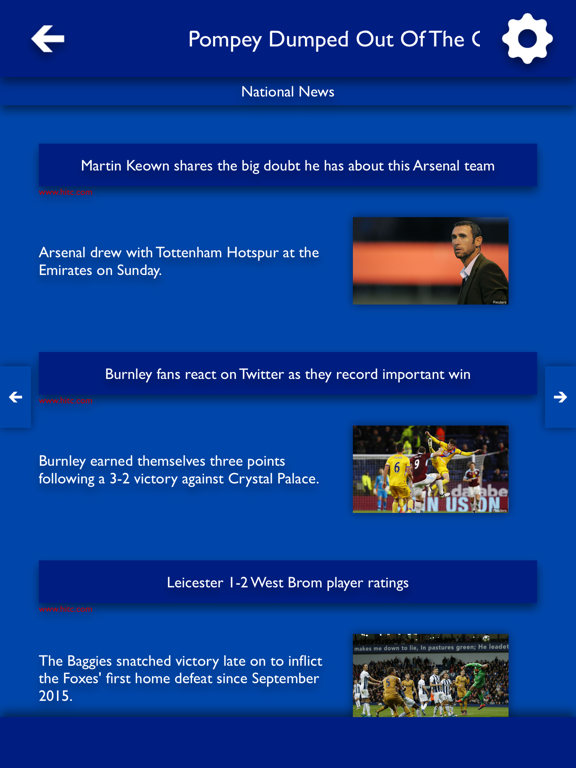 Screenshot #6 pour All The News - Portsmouth FC Edition
