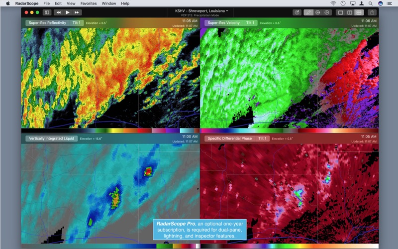 RadarScope 4 Screenshot