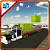 Cargo Container Delivery Truck- Lorry Driving