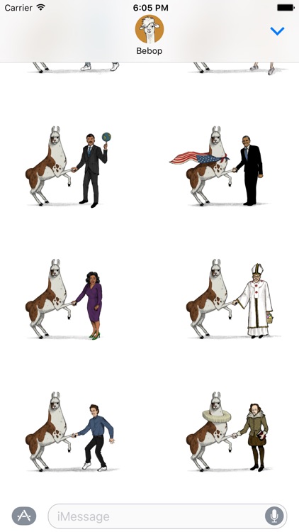 Llama Diplomat - Animated llama stickers