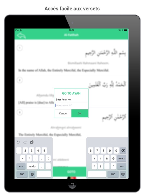Screenshot #6 pour E-Quran – Le saint Coran Al Karim complet en audio avec la traduction en français & la phonétique - القرآن الكريم
