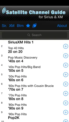 Game screenshot Satellite Radio Channel Guide for Sirius XM mod apk